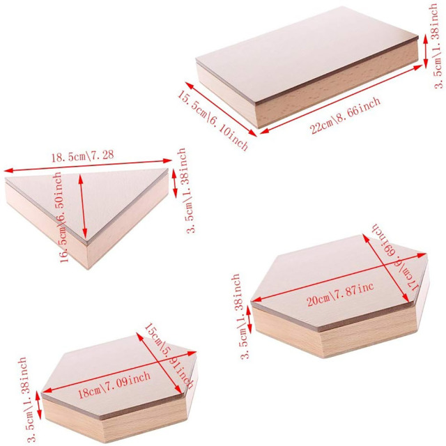 Starlink Wooden Educational Toys Montessori Material Mixed Senses Box Of Blue Triangles