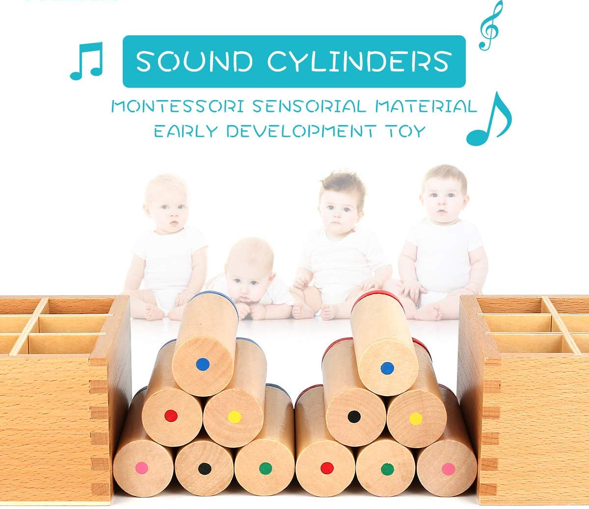 Wooden Montessori Children Educational Toys Sound Box Montessori Toys For Kids
