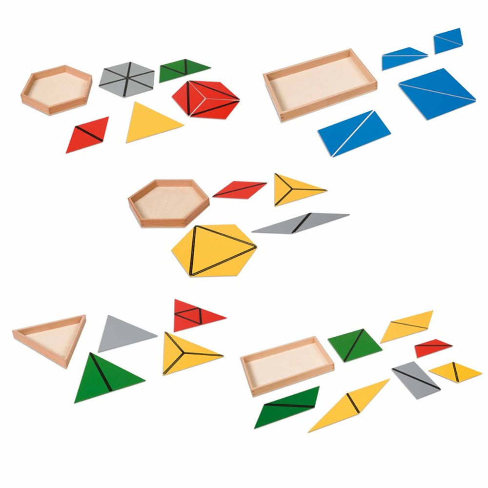 Starlink Montessori Materials Educational Sensorial Toys Constructive Triangles Montessori Toys