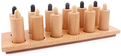 StarLink Good Quality Wooden Kids Learning Montessori Sensory Toys Pressure Cylinder