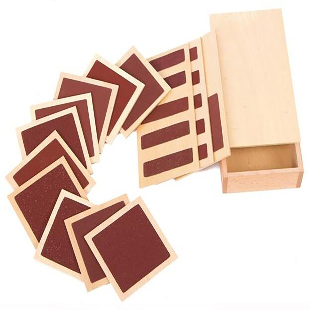 New Popular Educational Sensorial Montessori Toys For Kids Touch Boards With Box Toys For Montessori