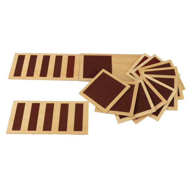Starlink Montessori Material Training Kids Hands Touch Recognition Board Rough And Smooth Boards Montessori Toys