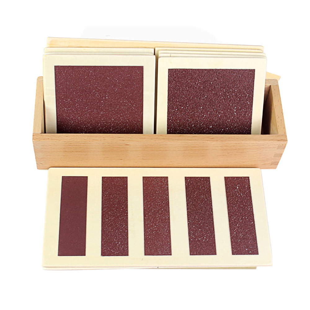 Starlink Montessori Material Training Kids Hands Touch Recognition Board Rough And Smooth Boards Montessori Toys