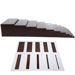 StarLink Brown Stairs Control Chart Wooden Prisms Toys Montessori Sensorial Materials Educational Wooden Toy