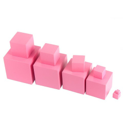 Starlink School Teaching Montessori Toys Wooden Montessori Sensorial Learning Tools Pink Tower Stand