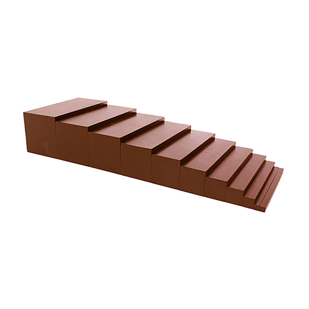 StarLink Brown Stairs Control Chart Wooden Prisms Toys Montessori Sensorial Materials Educational Wooden Toy