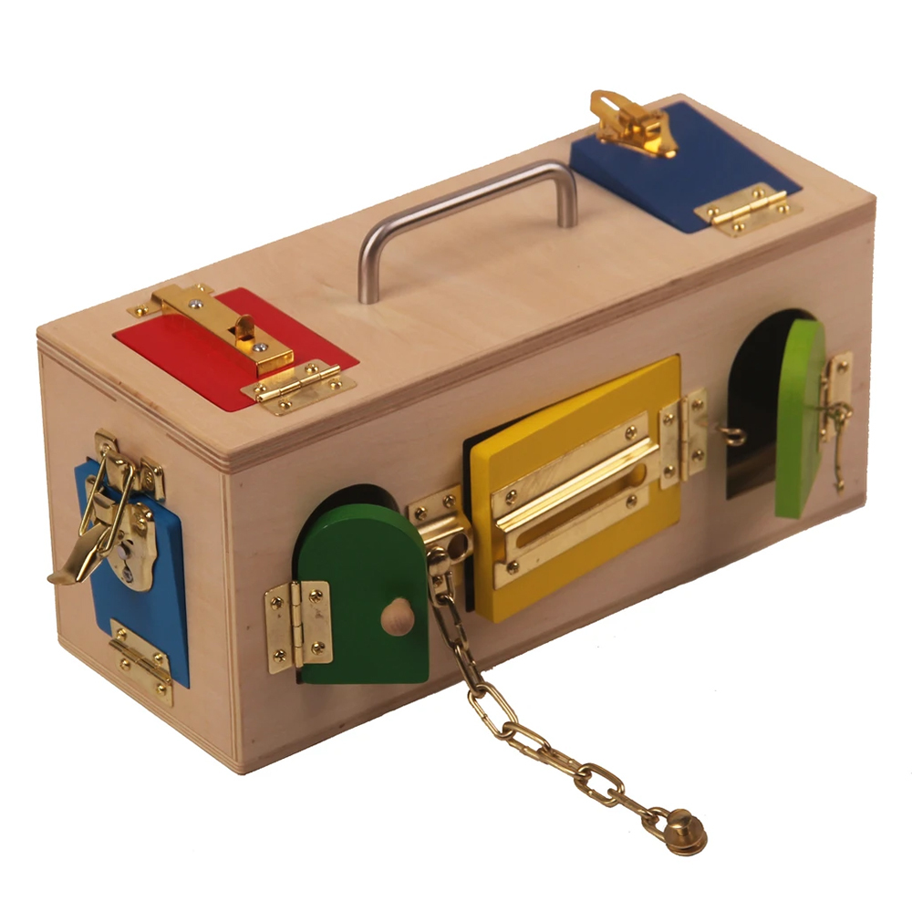StarLink Baby Interesting Wooden Montessori Sensorial Material Wooden Toys Set Lock Box Montessori Toys