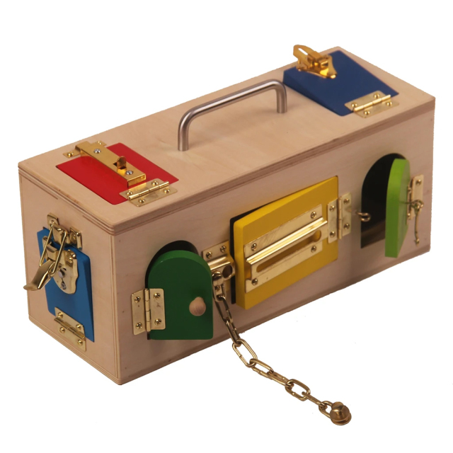StarLink Baby Interesting Wooden Montessori Sensorial Material Wooden Toys Set Lock Box Montessori Toys