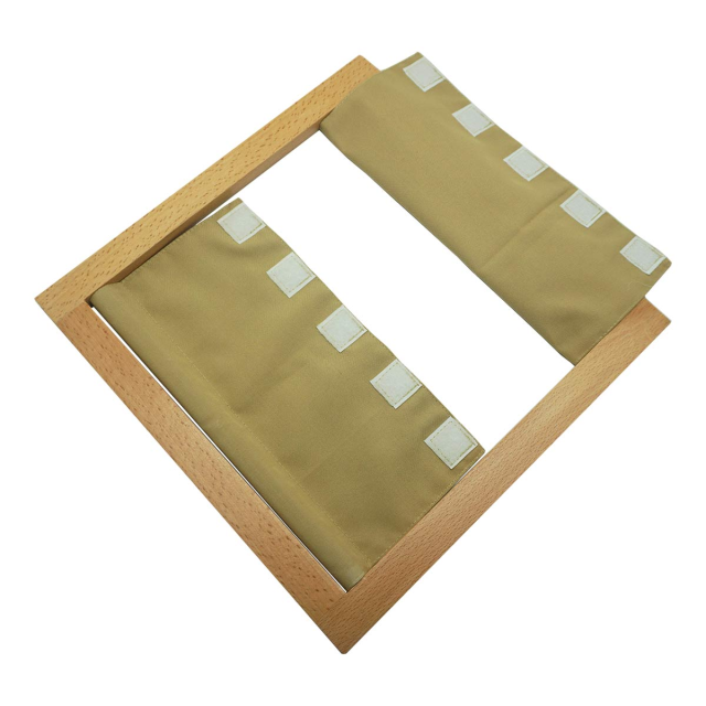 StarLink Wholesale supplies wooden educational toys 2 years montessori practical life Snapping dressing frame for baby