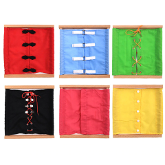 StarLink wooden baby educational toys montessori materials Buttons dressing frame for children