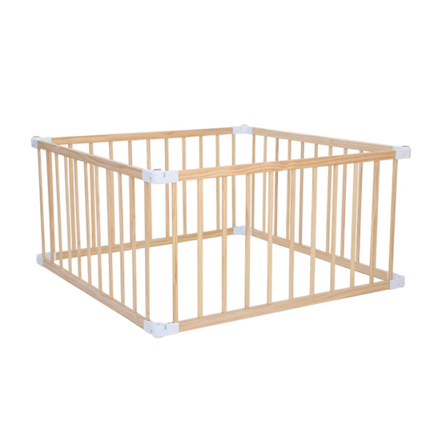 Foldable Baby Playpens Indoor Kids Fence Solid Wood Baby Playpen Home Play Yards Safety Fence For Baby
