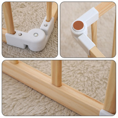 Foldable Baby Playpens Indoor Kids Fence Solid Wood Baby Playpen Home Play Yards Safety Fence For Baby