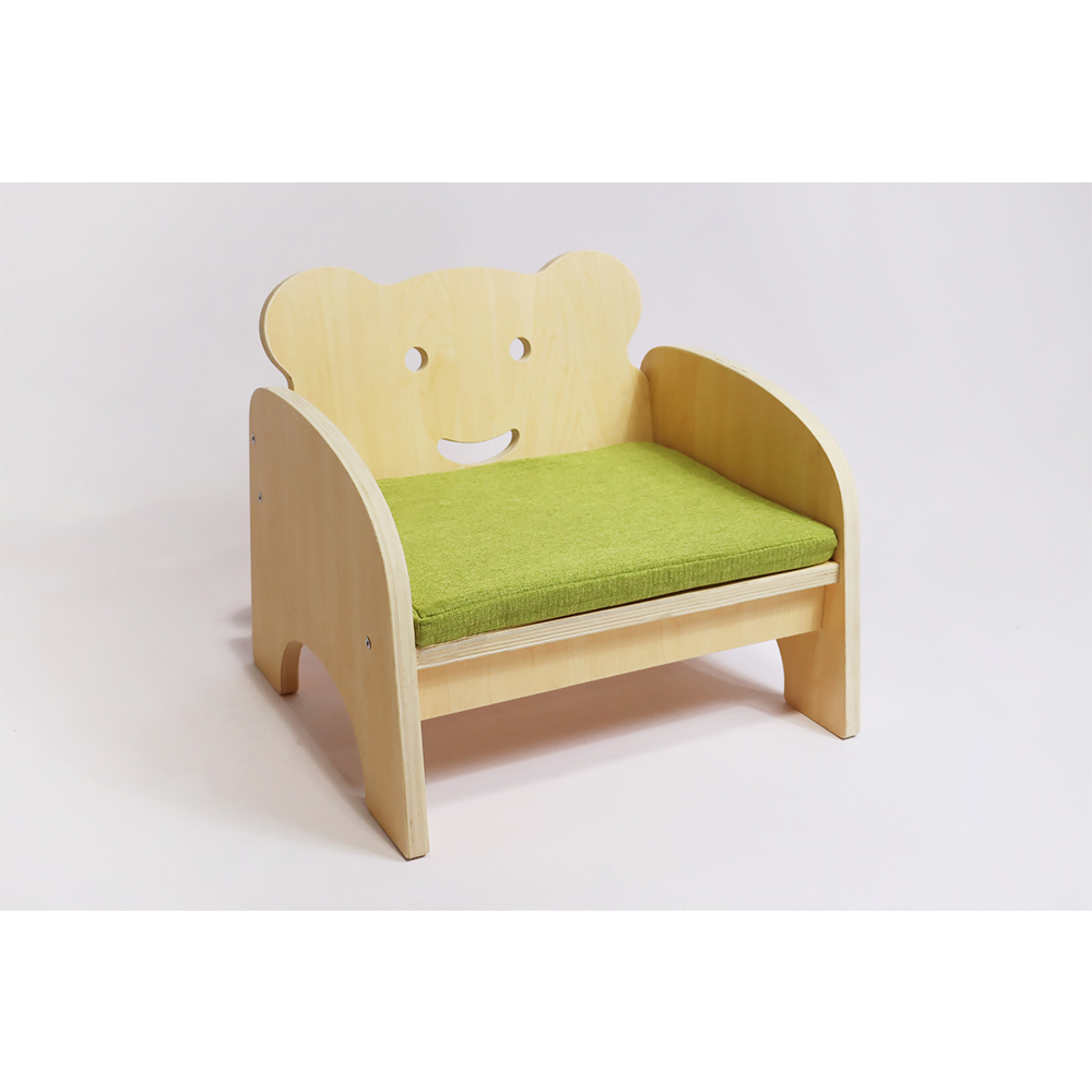 Preschool Kids Wooden Chair Montessori Childcare Furniture Kids Cute Wooden Plywood Bear Chair For Kids