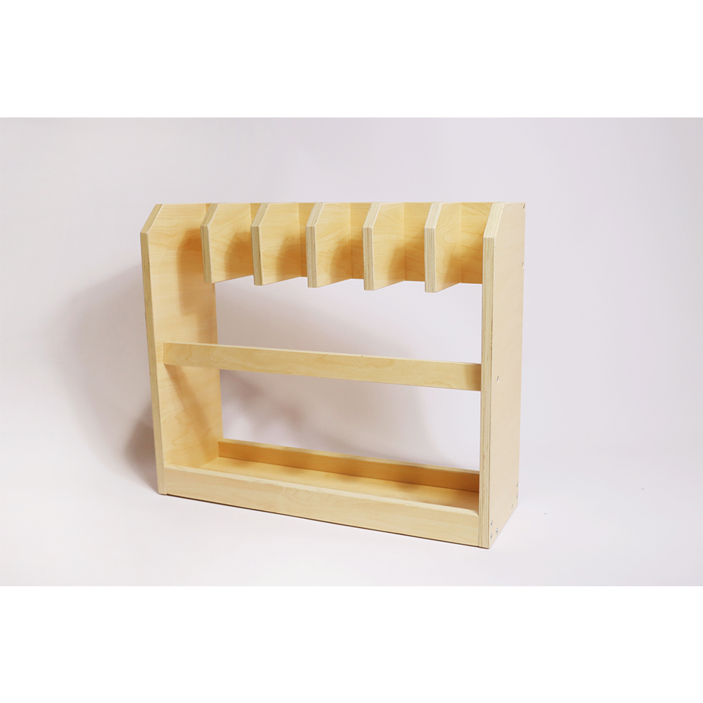 Kids Wooden Montessori Furniture Kids Working Mat Stand Montessori Preschool Working Carpet Stand Rack