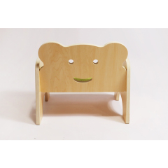 Preschool Kids Wooden Chair Montessori Childcare Furniture Kids Cute Wooden Plywood Bear Chair For Kids