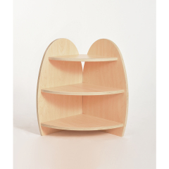 Preschool Wooden Toys Storage Displaying Cabinet Montessori Furniture Wooden Corner Shelf For Kids Preschool