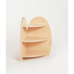 Three Layers Kids Wooden Shelf For Toys Storage Montessori Wooden Corner Cabinet Preschool Kindergarten Cabinet