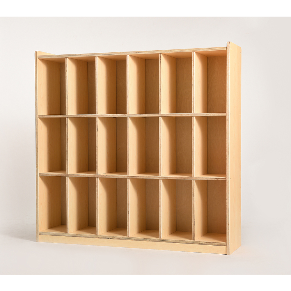 Wooden Preschool Furniture School Bag Cabinet For Nursery Montessori Kids Wooden Furniture Wooden School Bag Cabinet