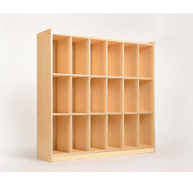 Solid Wood Preschool Furniture Kids Wooden Toys Storage Cabinet Children Bag Cabinet Montessori School Storage Cabinet