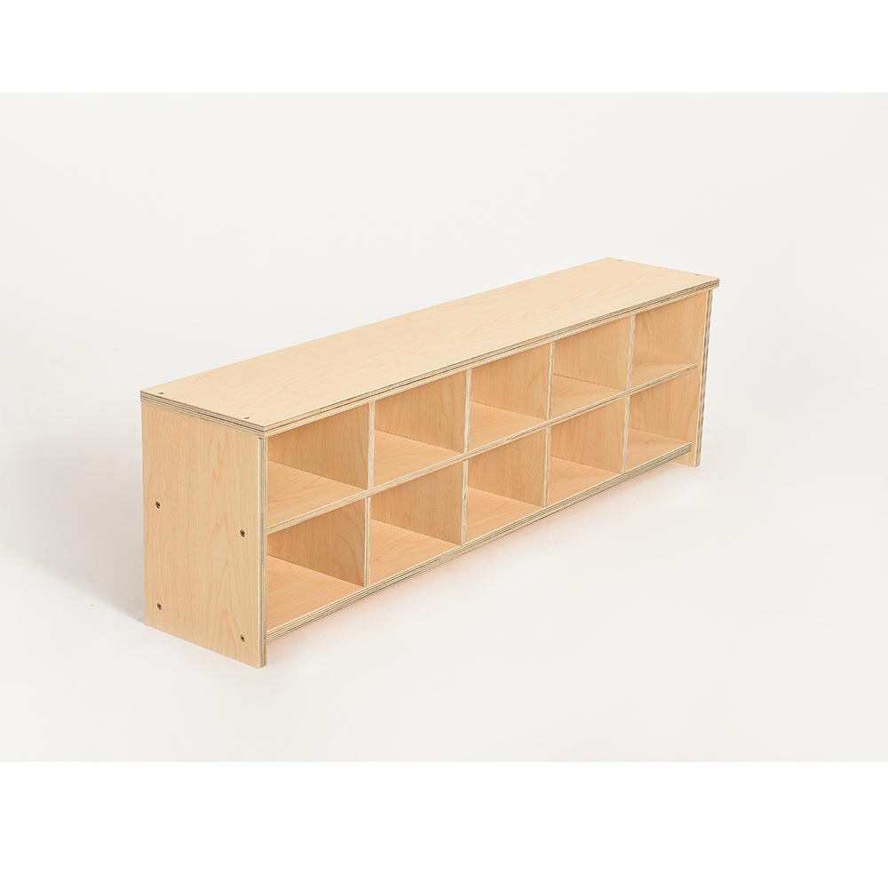 Kindergarten Wooden Shoe Cabinet Nursery Classroom Montessori Furniture Kids Wooden Shoes Cabinet Storage