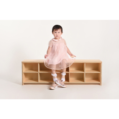 Montessori Furniture Kids Shoes Cabinet Modern Kindergarten Kids Shoes Storage Rack Shoes Stool