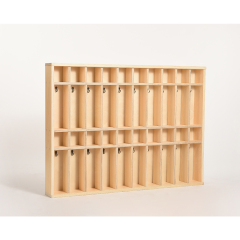 Preschool Wooden Cabinet For Kids Cup Storage Montessori Furniture For Kindergarten Kids Cup Cabinet Rack