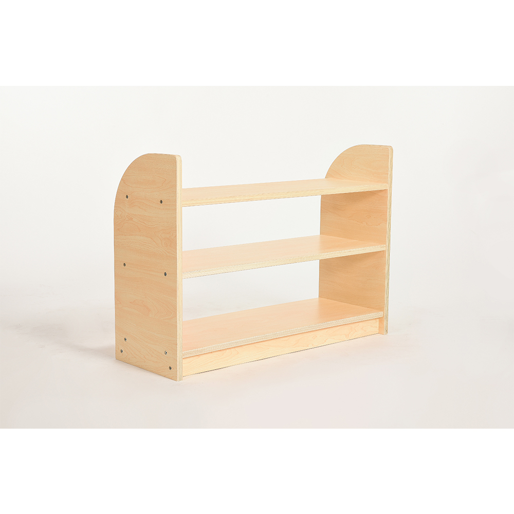 Kids' Furniture Sets Wooden Montessori Furniture Preschool Equipment Wooden Three Layers Toys Displaying Montessori Shelf