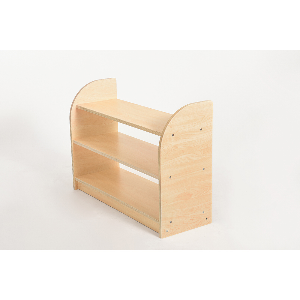 Kids' Furniture Sets Wooden Montessori Furniture Preschool Equipment Wooden Three Layers Toys Displaying Montessori Shelf