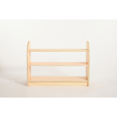 Kids' Furniture Sets Wooden Montessori Furniture Preschool Equipment Wooden Three Layers Toys Displaying Montessori Shelf