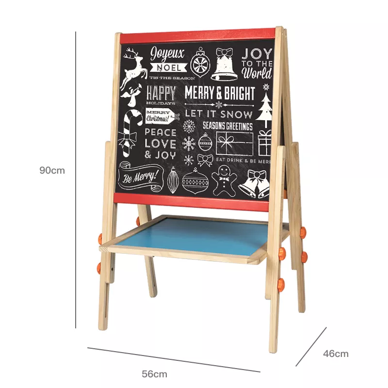 Children Double Sided Standing Adjustable Art Easel Magnetic Drawing Board Easel Montessori Toys For Kids