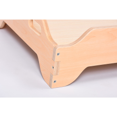 Kindergarten Kids Furniture Montessori Classroom Wooden Floor Bed Kids Wooden Bed Stackable Kids Bed