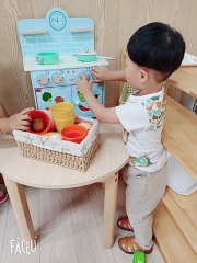 High Quality Preschool Kids Study Table Kindergarten Furniture Preschool Gaming Playing Wooden Table Furniture For Kids