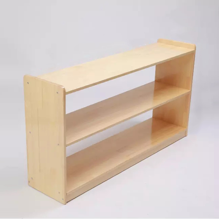 Kindergarten Furniture Solid Wooden Shelf Baby Children Toys Storage Shelf Cabinets Wood Storage Shelf For Preschool