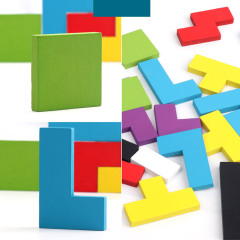 Kids Educational Toy Wooden Training Geometry Intelligence Tangram Puzzle Magnetic Block Board