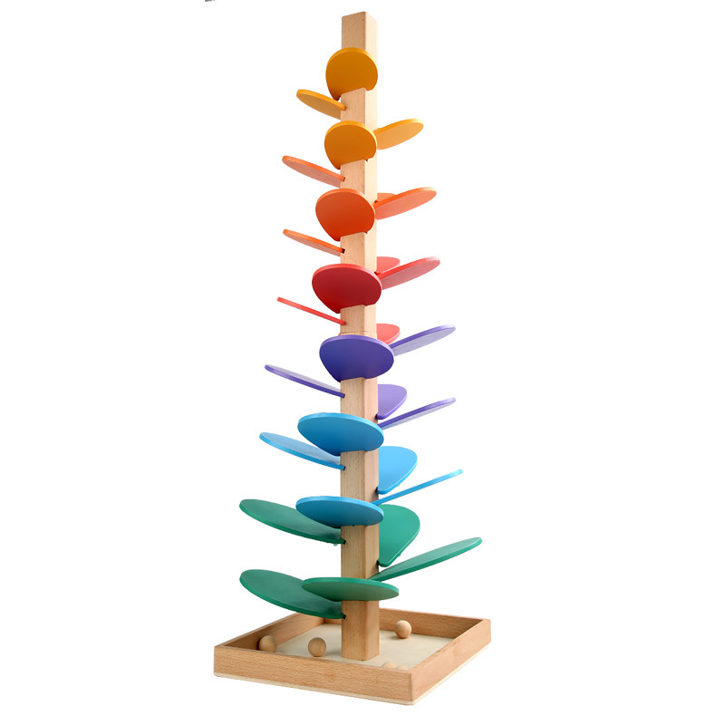 Montessori Educational Toys Sound Tree Toddler Preschool Sensorial Steam Toy Wooden Rainbow Sounds Tree Montessori-Toys