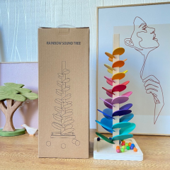Montessori Educational Toys Sound Tree Toddler Preschool Sensorial Steam Toy Wooden Rainbow Sounds Tree Montessori-Toys
