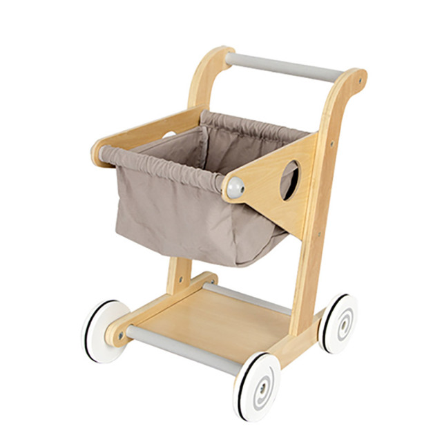 Wooden Toy Pram Baby Walker Stroller Baby Push Walker Baby Trolley Cart Learning Walker