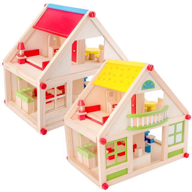 StarLink Kids Play House For Kids Wooden Toy Doll House for kids Montessori Wooden House