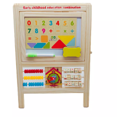 Kids Drawing Board Set Kids Wooden Toy Educational Learning Easel Toy Infant And Toddler Drawing Board