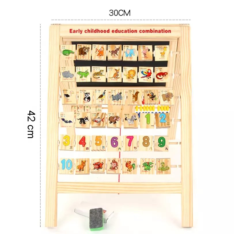 Kids Wooden Learning Game Montessori Painting Board Kids Drawing Boards Toys For Infant Learning Educational