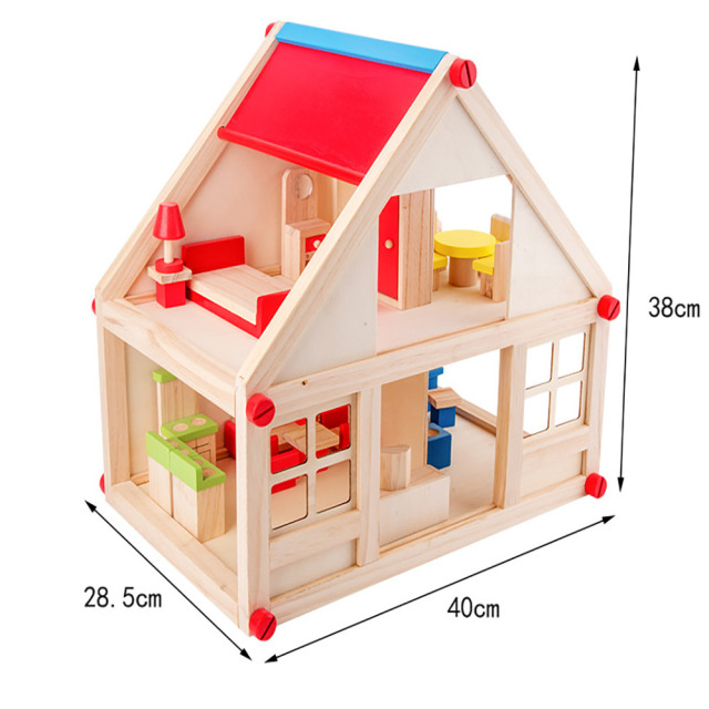 StarLink Kids Play House For Kids Wooden Toy Doll House for kids Montessori Wooden House