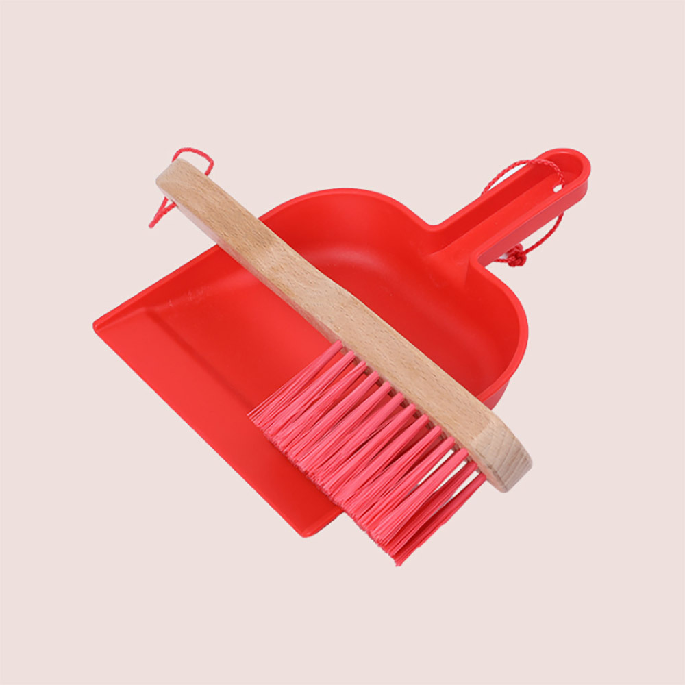 Wooden Toys Clean House Cleaning Tools Stand For Cleaning Equipment Montessori Practical Life Kids Educational Toys