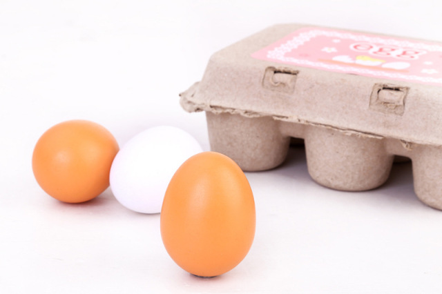 Pretend Play Kitchen Food Cooking Kids Children Play House Toy Simulation Wooden Eggs