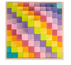 Starlink Preschool Rainbow Set Tower Wooden Toys Cube Building Blocks Tower Educational Toys