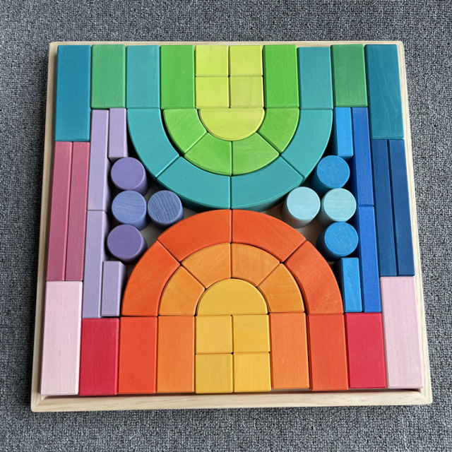 Starlink Baby Toy Wooden Geometry Puzzle Block Children's Early Education Puzzle Block Toys