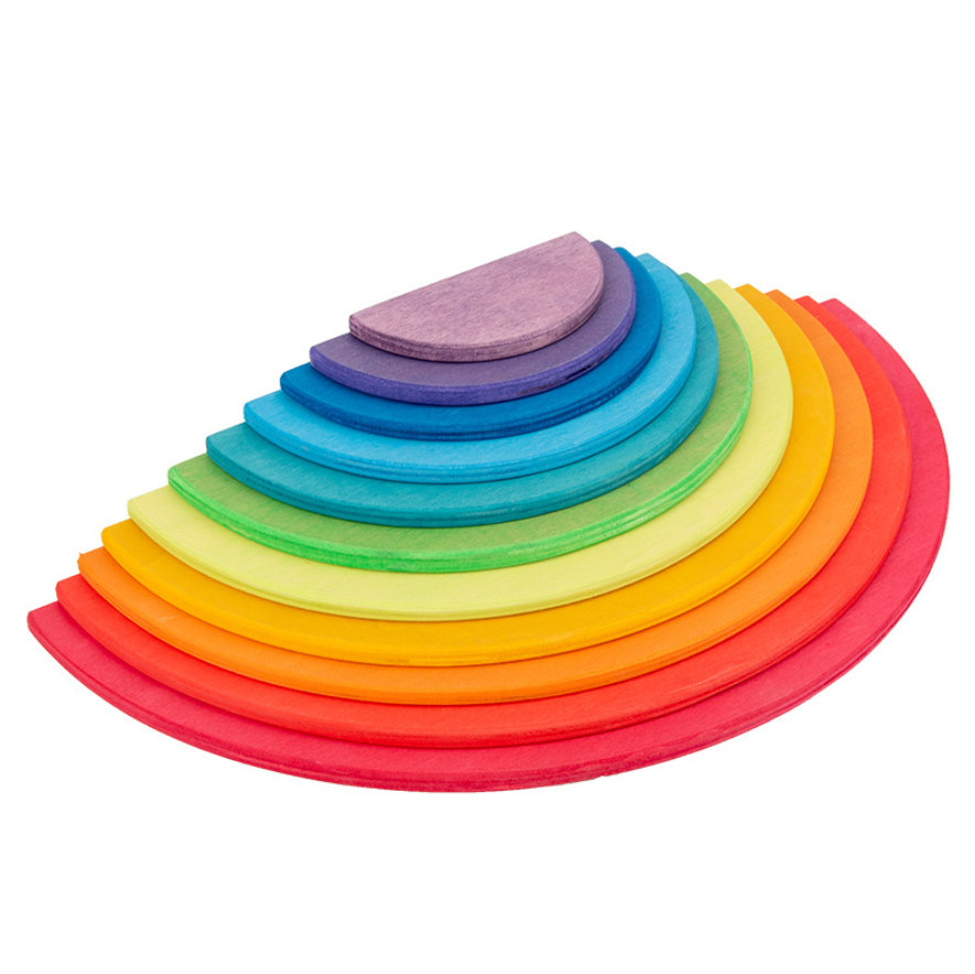 StarLink Wooden Rainbow Blocks Toys Building Blocks Toys For Kids Baby Stacking Toys