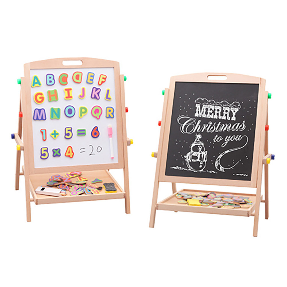 Starlink Best Selling Whiteboard Easel Children Magnetic Drawing Board Beech Wood Easel For Kids