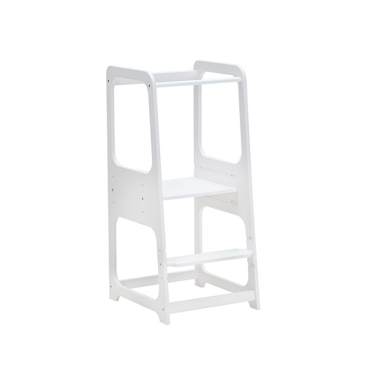 KIDS Montessori Kitchen Helper For Toddler Learning Tower Child Adjustable Height Step Stool Montessori Learning Tower