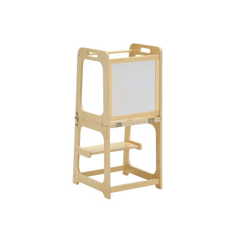 Adjustable Foldable Kids Wooden Hands Washing Stool Montessori Learning Tower Children Kitchen Helper For Home