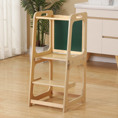 Adjustable Foldable Kids Wooden Hands Washing Stool Montessori Learning Tower Children Kitchen Helper For Home